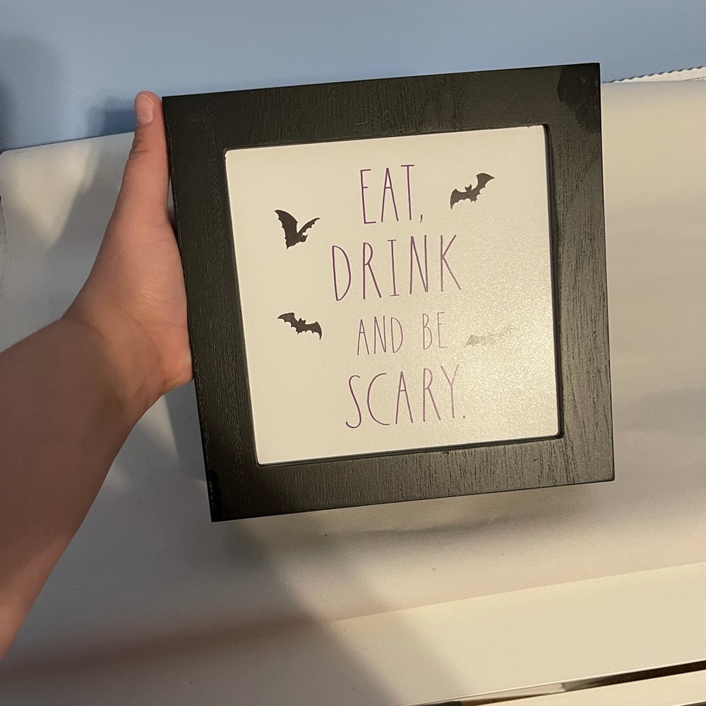 Rae Dunn Halloween sign